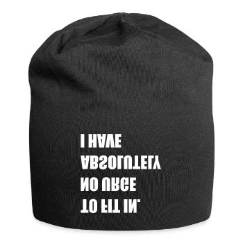 pas envie de s’intégrer - Bonnet en jersey - noir - Devant
