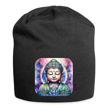 Mystical Spiritual Buddha - Jersey Beanie - black - Front