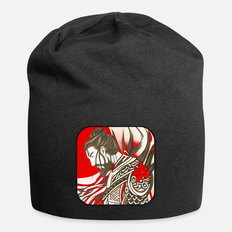 Stolzer Samurai Krieger - Jersey-Beanie - Schwarz