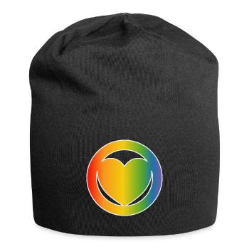 Chemise LGBT Heart CSD blanc - Bonnet en jersey - noir - Devant