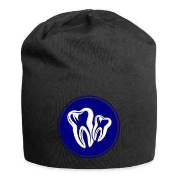 Zahn Dental Zahnarzt Icon - Jersey-Beanie - Schwarz - Vorne