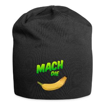 Mach die Banane - Jersey-Beanie - Schwarz - Vorne