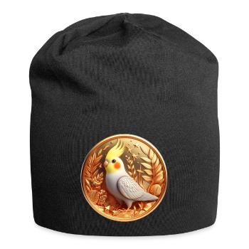 Medaille (01) - Jersey-Beanie - Schwarz - Vorne