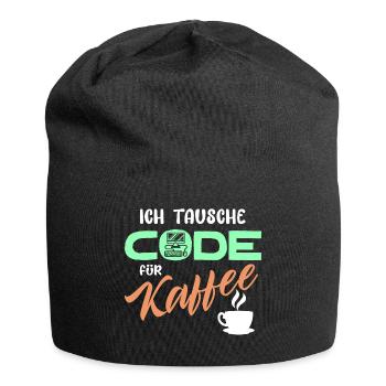 Code Développeur de déclaration Programmeur Ordinateur - Bonnet en jersey - noir - Devant