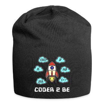 Developer Statement Css Php Java C++ Programmer - Jersey Beanie - black - Front