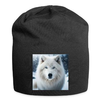 Loup arctique - Bonnet en jersey - noir - Devant