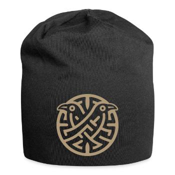 Valhalla Viking Symbol Ravens - Jersey Beanie - black - Front