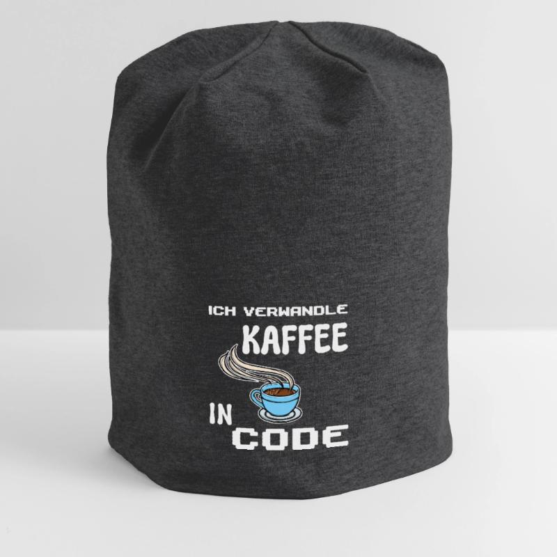 Developer Computerfreak Statement Coden Skripting Jersey-Beanie