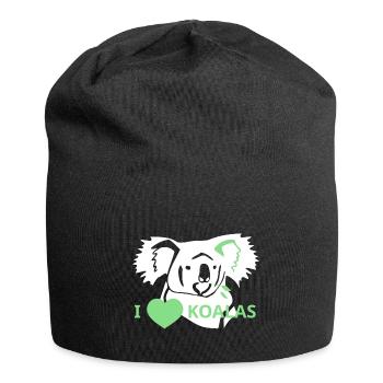 LoveKoalas - Jersey-Beanie - Schwarz - Vorne