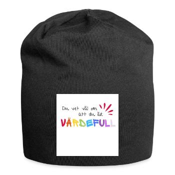 You are valuable - message - no one else is like you! - Jersey Beanie - black - Front
