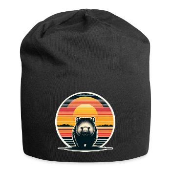 Wombat - Jersey-Beanie - Schwarz - Vorne