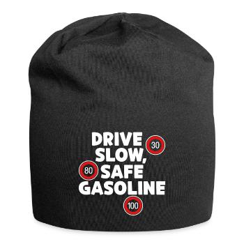 Déclaration de ravitaillement en carburant du stockage d’énergie de la pompe à essence - Bonnet en jersey - noir - Devant