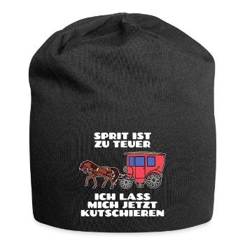 Gasoline Diesel Statement Refueling Energy Storage - Jersey Beanie - black - Front