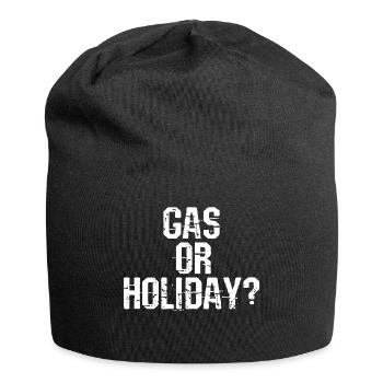 Refueling Gasoline Diesel Statement Gas Station Energy - Jersey Beanie - black - Front