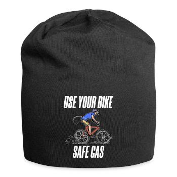 Gas Station Statement Bicycle Energy Storage Electricity - Jersey Beanie - black - Front