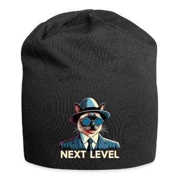 Siamese Cat Siamese Cat Next Level Suit Gift - Jersey Beanie - black - Front