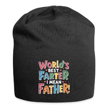 Der beste Vater der Welt, ich meine Vater! - Jersey-Beanie - Schwarz - Vorne