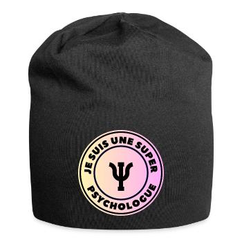Ich bin ein großartiger Psychologe - Jersey-Beanie - Schwarz - Vorne