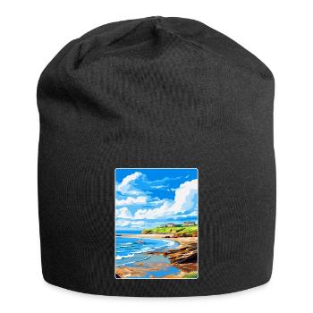 Bude Cornwall, England, Vereinigtes Königreich, Reiseposter, Souvenir - Jersey-Beanie - Schwarz - Vorne