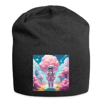 Spaceman - Jersey Beanie - black - Front