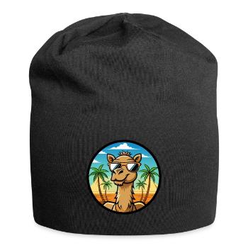 Kamel Lustige Cartoon Sommer Strand Sonnenbrille Cool - Jersey-Beanie - Schwarz - Vorne