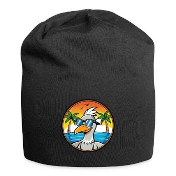 Gans Lustige Cartoon Sommer Strand Sonnenbrille Cool - Jersey-Beanie - Schwarz - Vorne