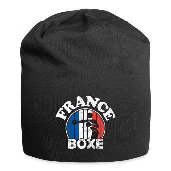 Boxe - France boxe - France - Equipe de boxe. - Bonnet en jersey - noir - Devant