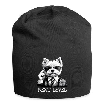 West Highland White Terrier Next Level Suit - Jersey Beanie - black - Front