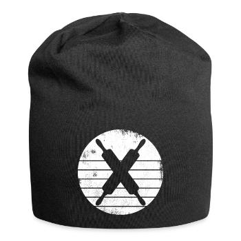 Rolling pin - Jersey Beanie - black - Front