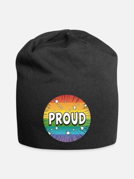 Fierté LGBTQ - Bonnet en jersey - noir