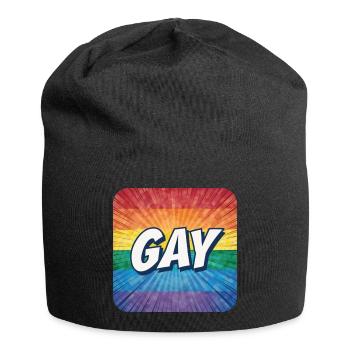 LGBTQ GAY - Bonnet en jersey - noir - Devant