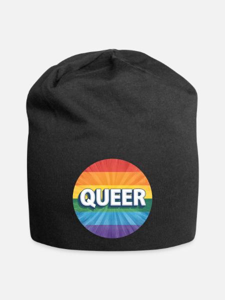 LGBTQ Queer - Jersey Beanie - black