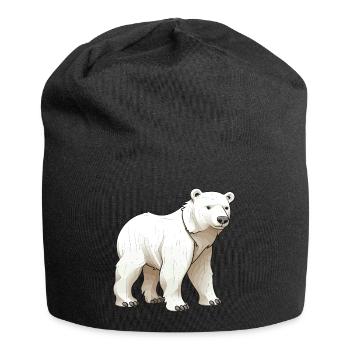 Ours polaire Animal Ours polaire - Bonnet en jersey - noir - Devant