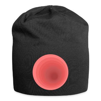 Abstrakte Farbverlaufs-Design - Jersey-Beanie - Schwarz - Vorne