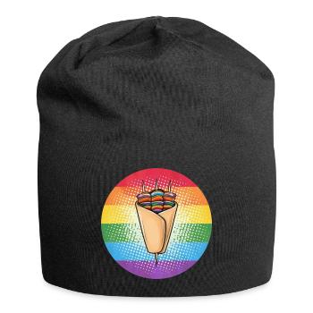 LGBTQ Kebab - Jersey-Beanie - Schwarz - Vorne