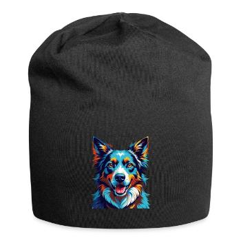 Carpathian Shepherd Dog Breed Cartoon Kawaii - Jersey Beanie - black - Front