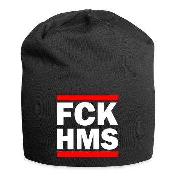 Fck hms - Jersey Beanie - black - Front