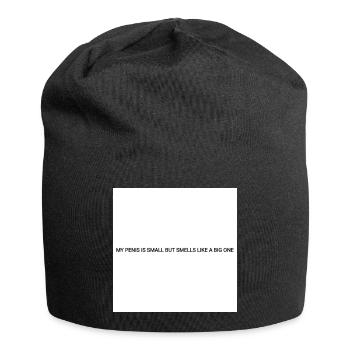Männer T-shirt - Jersey-Beanie - Schwarz - Vorne