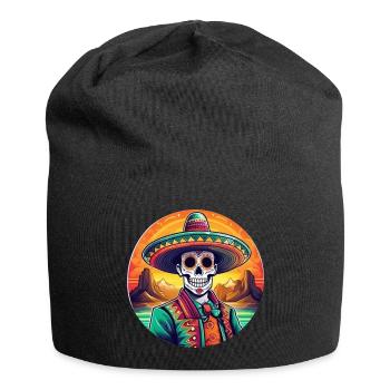 5 de Mayo Party Drinko de Mayo Sugar Skull Sombr - Jersey Beanie - black - Front