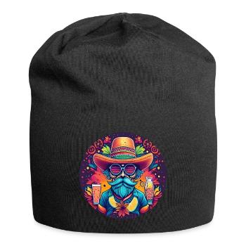5 de Mayo Party Drinko de Mayo Mexican Hipst - Jersey Beanie - black - Front
