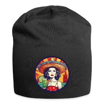 5 de Mayo Party Drinko de Mayo Mexican Man - Jersey Beanie - black - Front