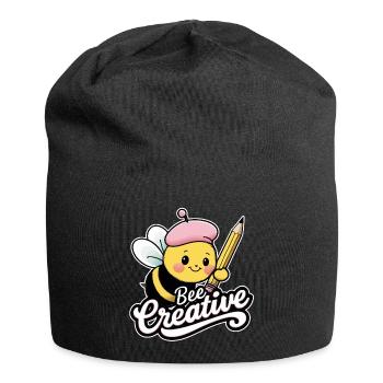 creative bee bee be creative - Jersey Beanie - black - Front