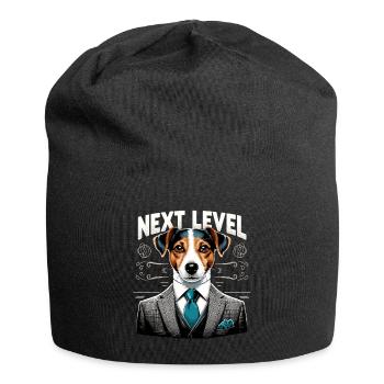 Jack Russell Terrier Suit Next Level Gift - Jersey Beanie - black - Front
