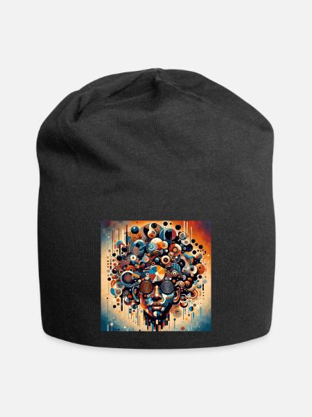 Afro Kulturelle Essenz - Jersey-Beanie - Schwarz