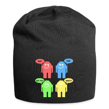 Drôles d’hommes - Bonnet en jersey - noir - Devant
