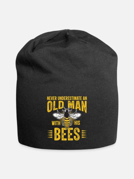 Unterschätze Niemals Einen Alten Mann mit Bienen - Jerseymössa - svart