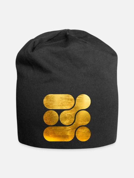 OCHOOO - GOLD - Jersey Beanie - black