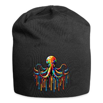 Pieuvre - Bonnet en jersey - noir - Devant
