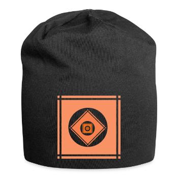 Geometric play of colours - Jersey Beanie - black - Front