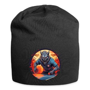 Gruseliges Halloween-partykostüm Werwolf Ping Pong - Jersey-Beanie - Schwarz - Vorne